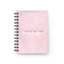 Load image into Gallery viewer, Daily Tasks Notebook- Pink Clouds - Nora&#39;s Gold Paper products Spiral Notebook

