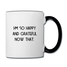 Load image into Gallery viewer, Daily Affirmation Mug 11oz - Nora&#39;s Gold Contrast Coffee Mug | BestSub B11TAA white/black
